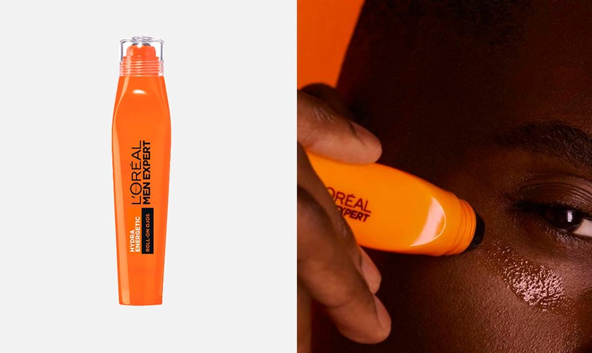 Masajear la zona de las bolsas y las ojeras con el gel de efecto frío Hydra Energetic de L’Oréal, y su punta de roll on metálica, ayuda a deshinchar la zona de alrededor de los ojos.